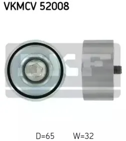 VKMCV 52008 SKF Паразитный / ведущий ролик, поликлиновой ремень